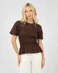 All About Eve Lipa Ruched Top