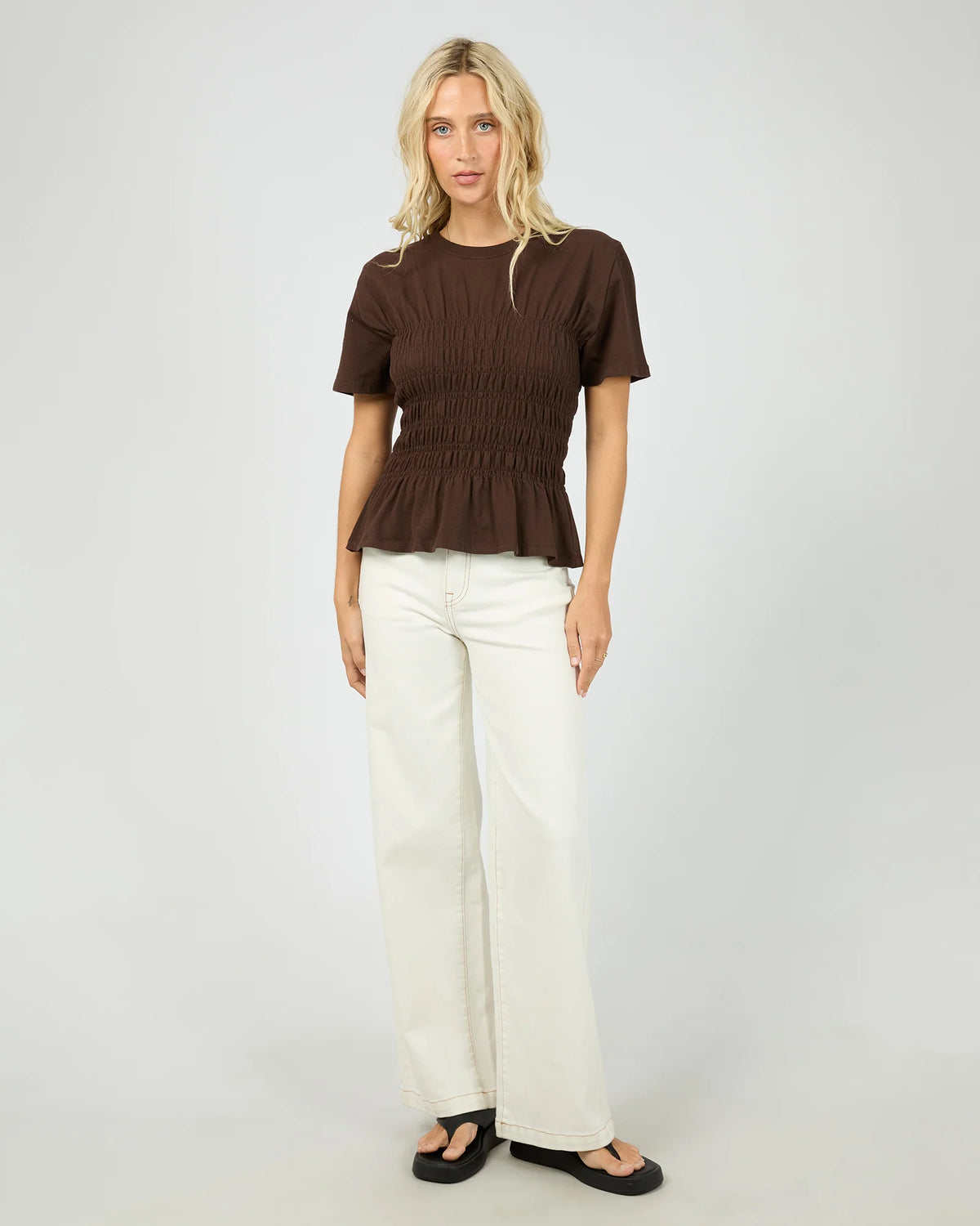 All About Eve Lipa Ruched Top