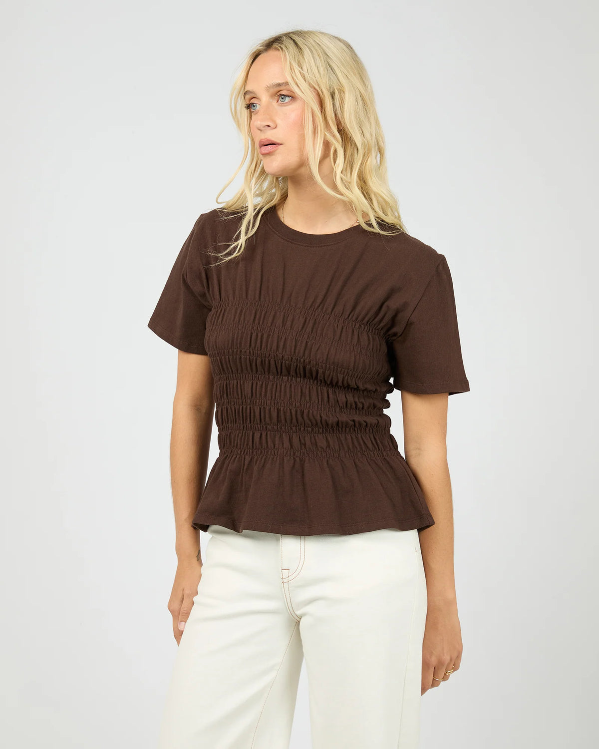 All About Eve Lipa Ruched Top
