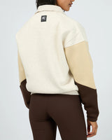 All About Eve Savannah Panel 1/4 Quarter Zip Crew