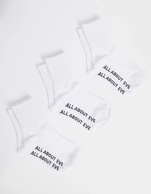 All About Eve AAE Ankle 3pk Socks