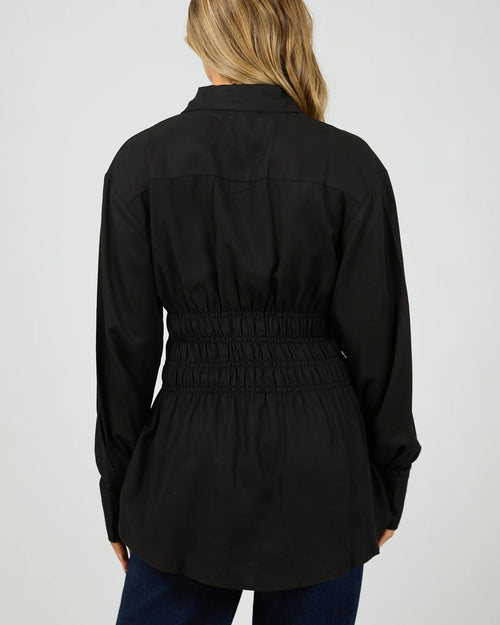 All About Eve Ruched Shirt
