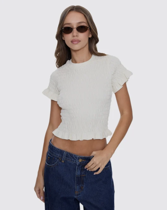 Thrills Against All Odds Shirred Tee