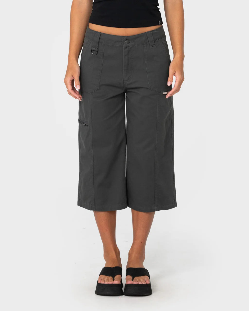 Rusty It Gyrl Low Rise Capri Cargo Pant