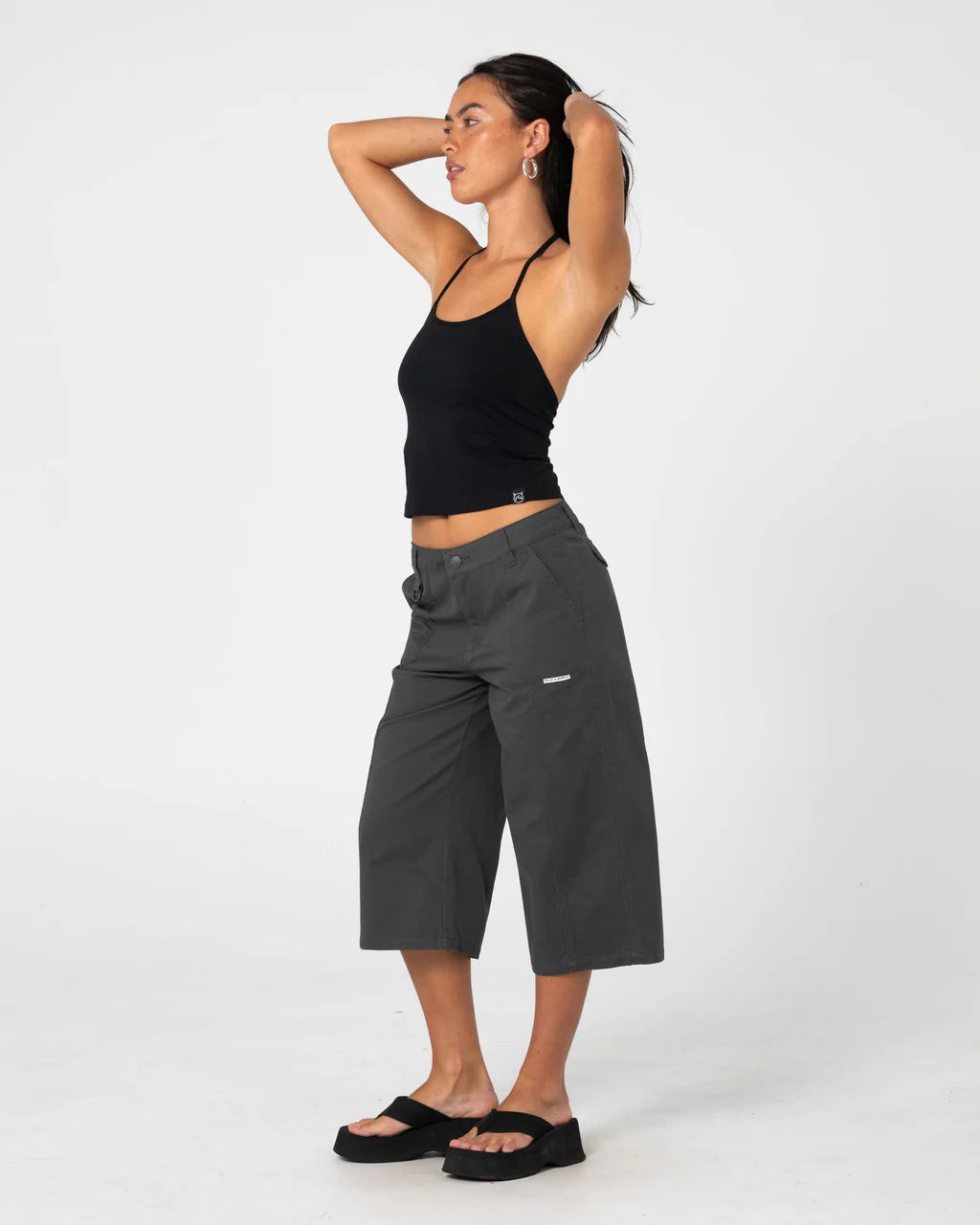 Rusty It Gyrl Low Rise Capri Cargo Pant