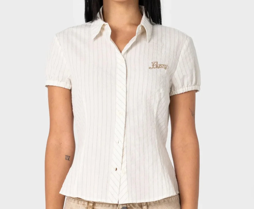 Rusty Missy May Stripe Shirt