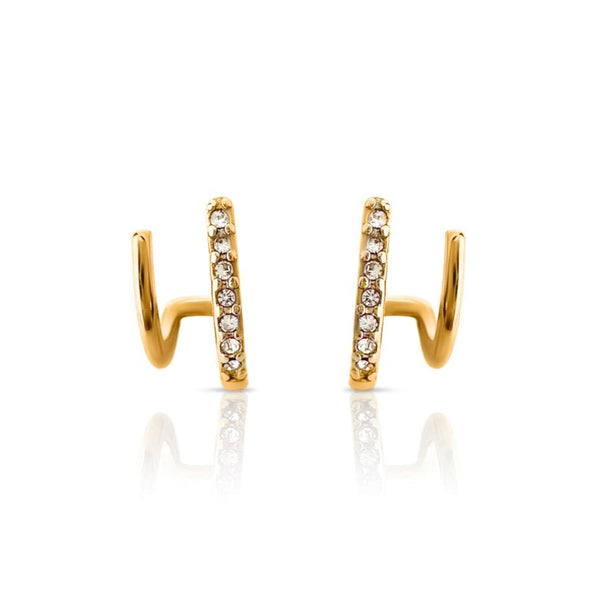 Ever Stride Double Bar Earrings