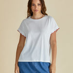 Betty Basics Sloane Scallop Tee