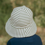 Bedhead Toddler Khaki Stripe Bucket Sun Hat
