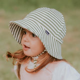 Bedhead Toddler Khaki Stripe Bucket Sun Hat