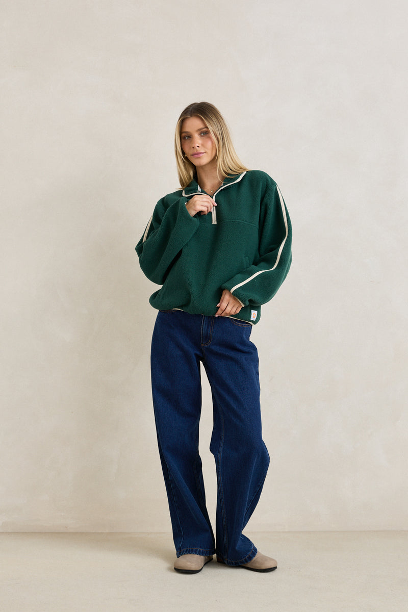 Rhythm Camp Half Zip Sherpa Pullover