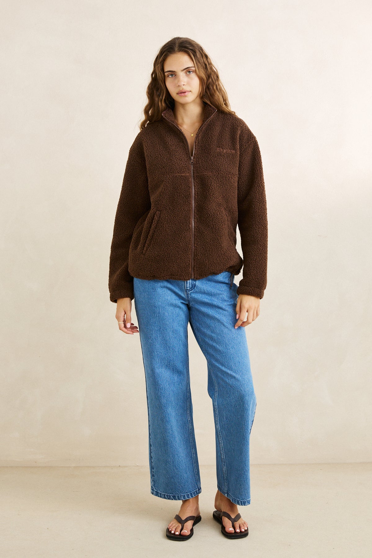 Rhythm Zip Through Sherpa Fleece