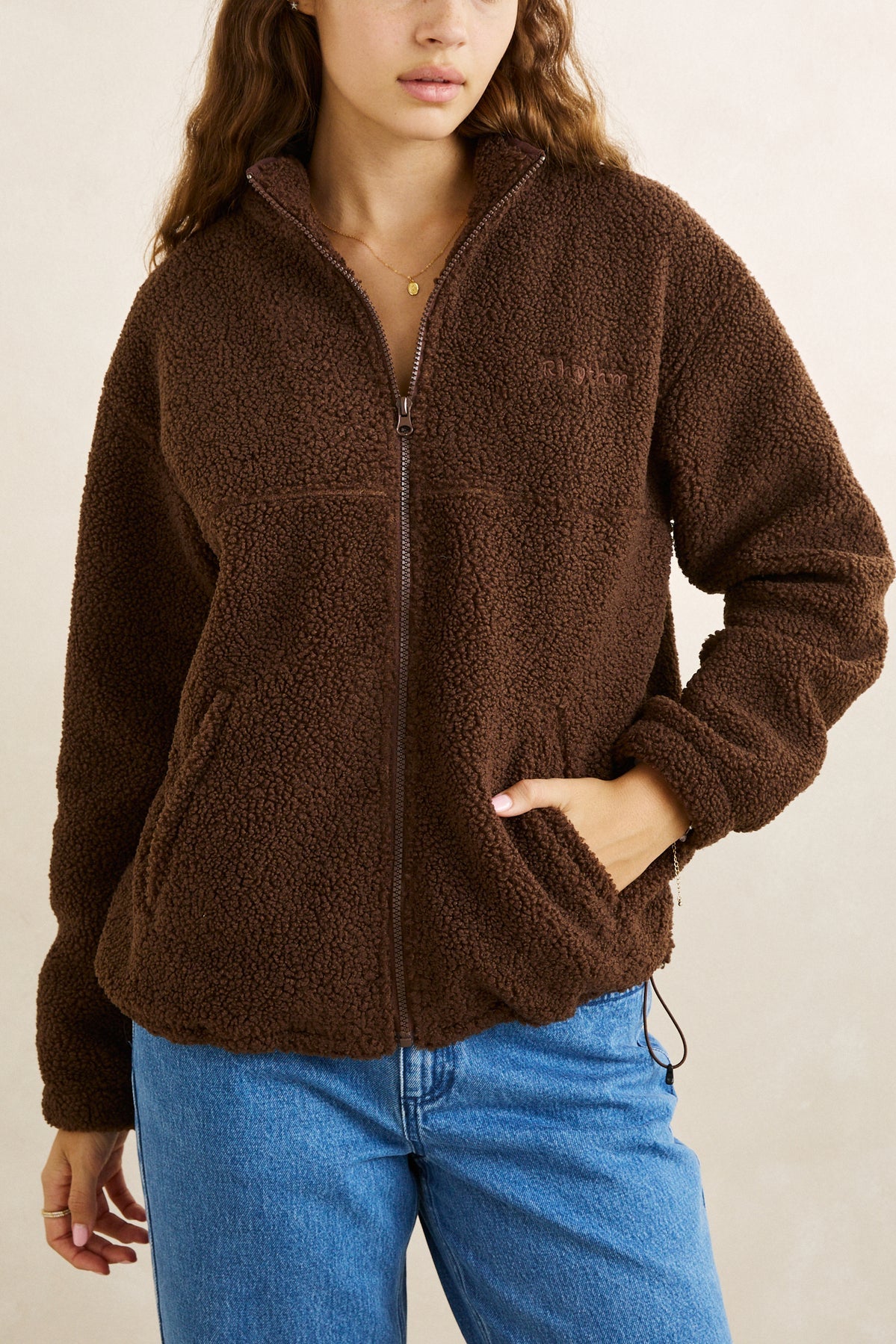 Rhythm Zip Through Sherpa Fleece