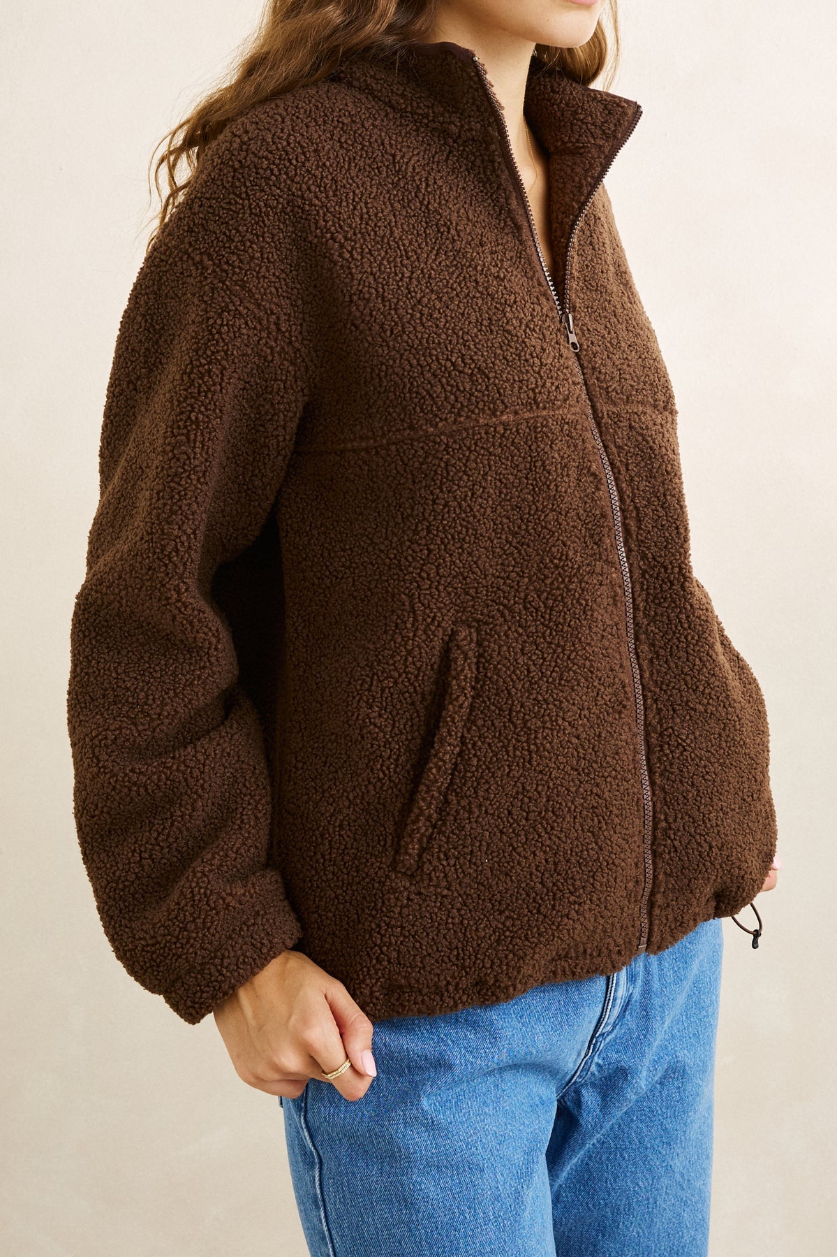 Rhythm Zip Through Sherpa Fleece