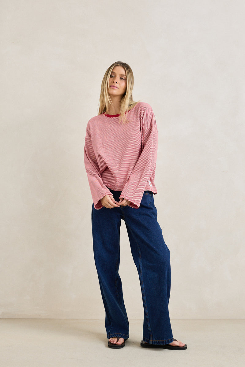 Rhythm Lexi Stripe Long Sleeve Top