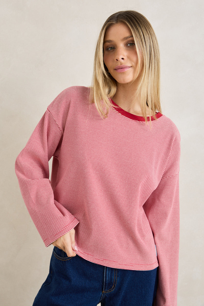 Rhythm Lexi Stripe Long Sleeve Top