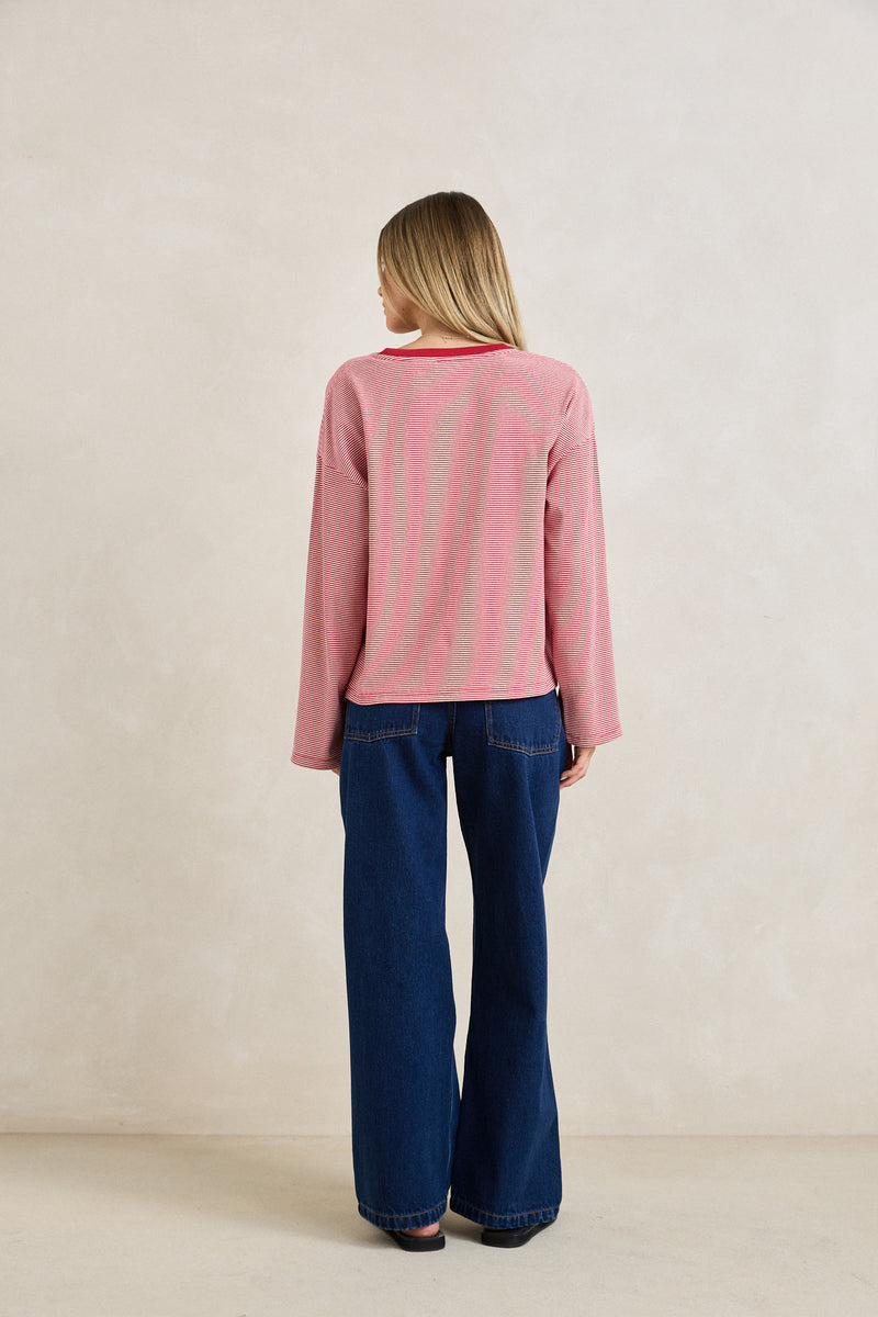 Rhythm Lexi Stripe Long Sleeve Top