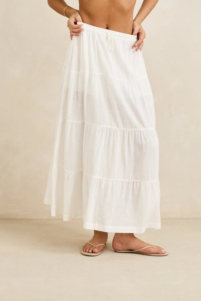 Rhythm Classic Tiered Maxi Skirt