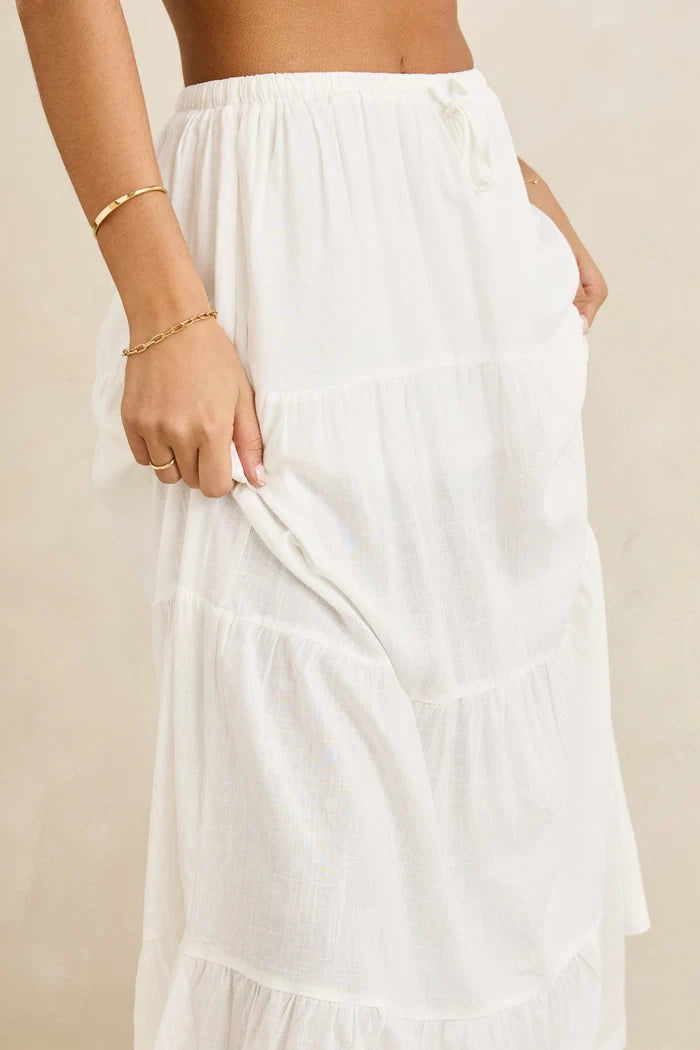 Rhythm Classic Tiered Maxi Skirt