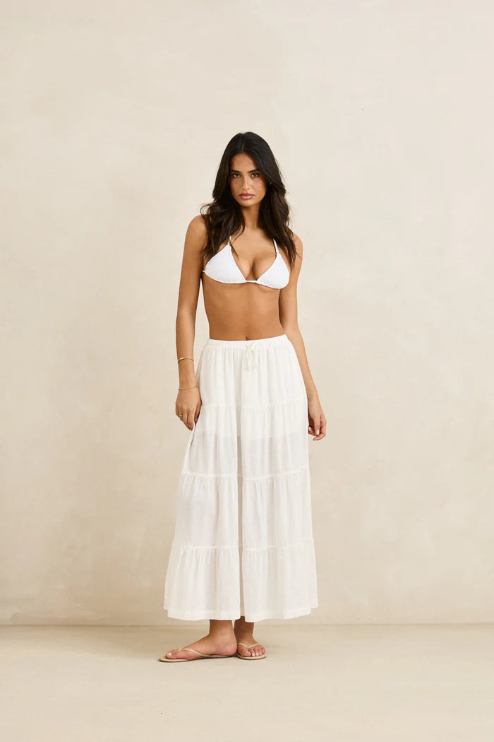 Rhythm Classic Tiered Maxi Skirt