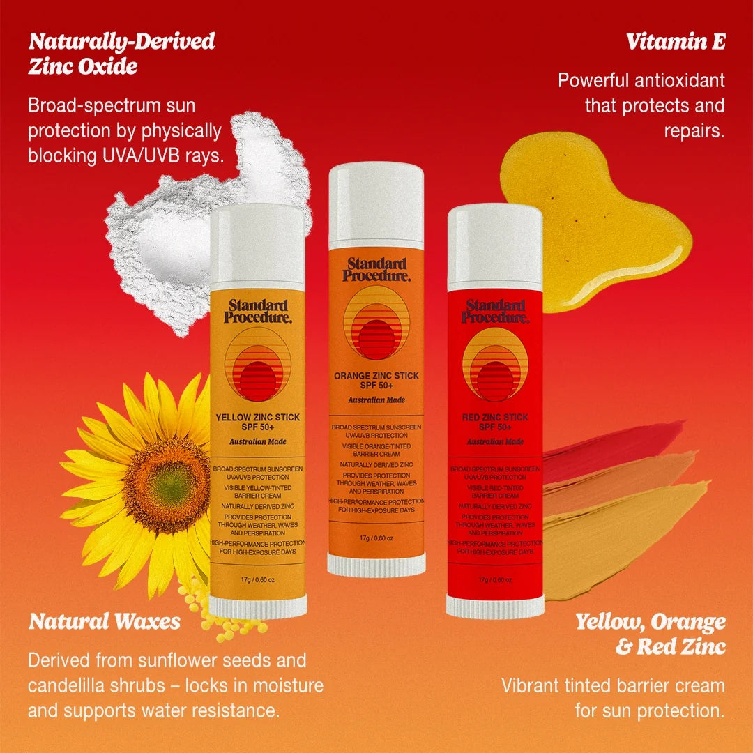 Standard Procedure Coloured Zinc Sticks SPF 50