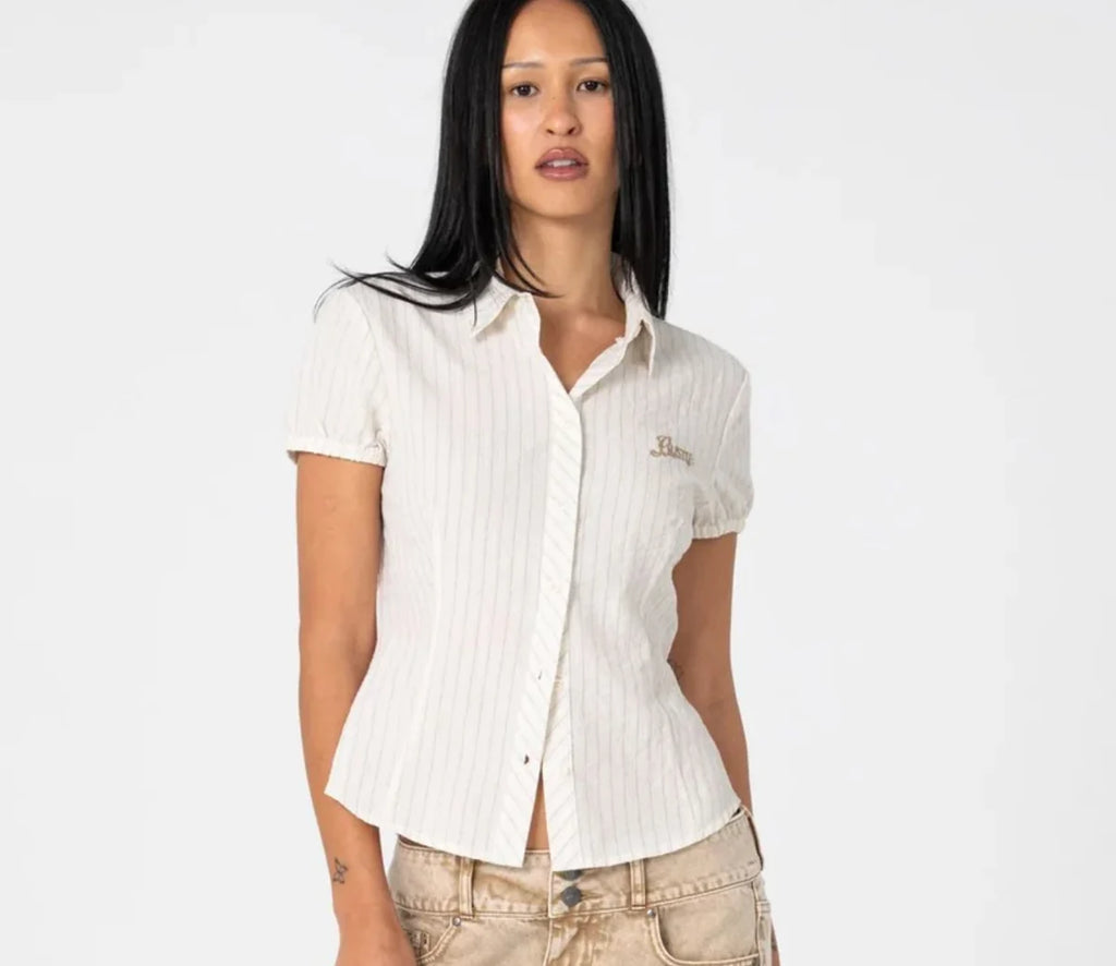 Rusty Missy May Stripe Shirt