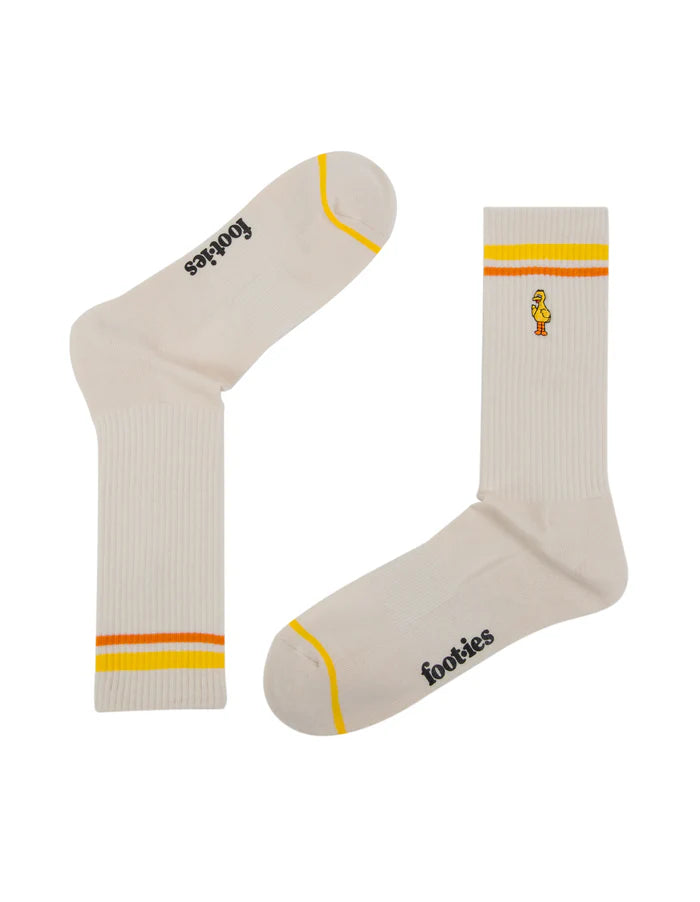 Footies Big Bird Sneaker Sock 2 Pack