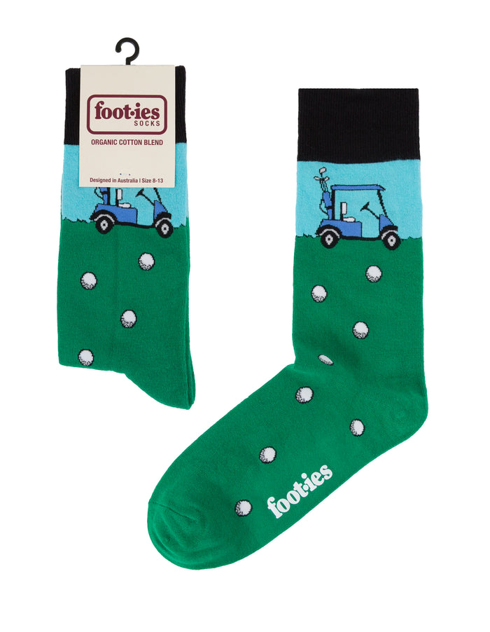 Foot-ies Day On The Green Organic Cotton Sock