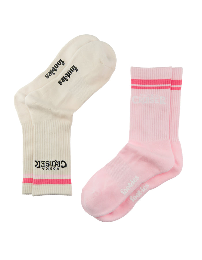 Footies Vodka Cruiser Lush Guava Sneaker Sock 2 Pack