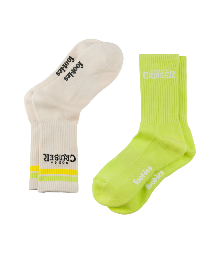 Foot-ies Vodka Cruiser Logo Sneaker 2 Pack Sock