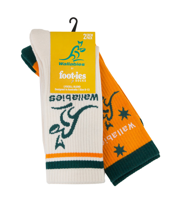 Foot-ies Wallabies Retro Sneaker 2 Pack Sock