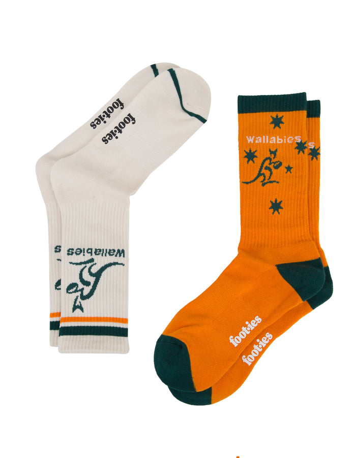 Foot-ies Wallabies Retro Sneaker 2 Pack Sock
