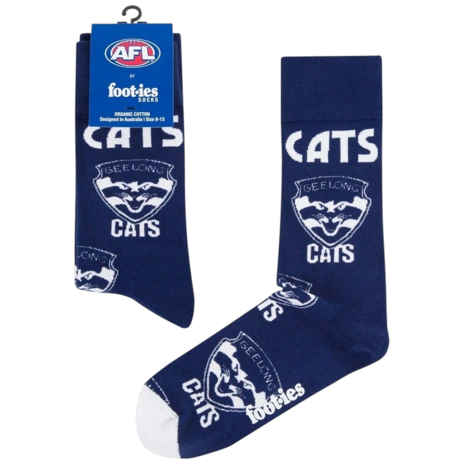 Geelong Cats Mascot Organic Cotton Sock