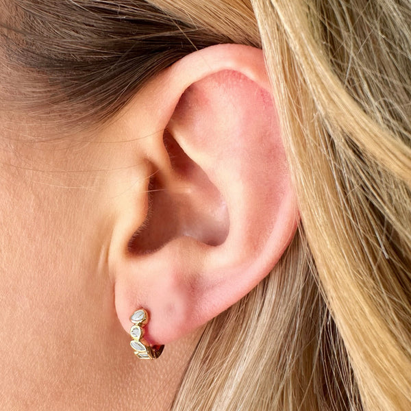 Ever Glory Huggie Earrings