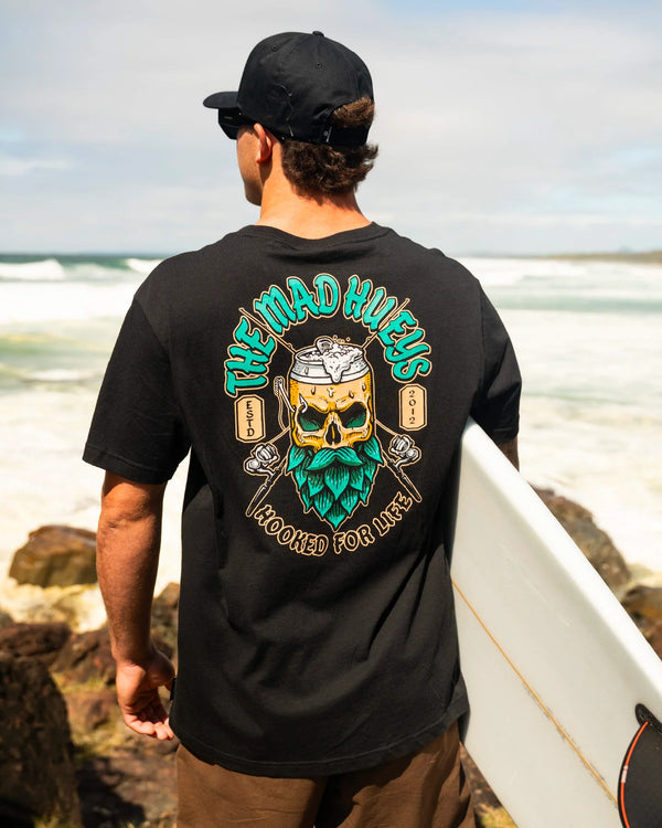 The Mad Hueys Frothin Hooked For Life SS Tee