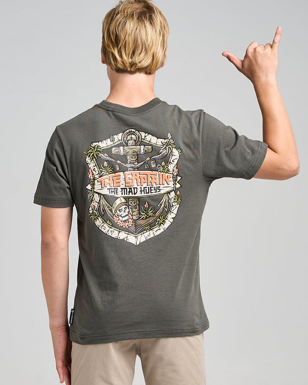 The Mad Hueys The Tiki Captain Youth SS Tee