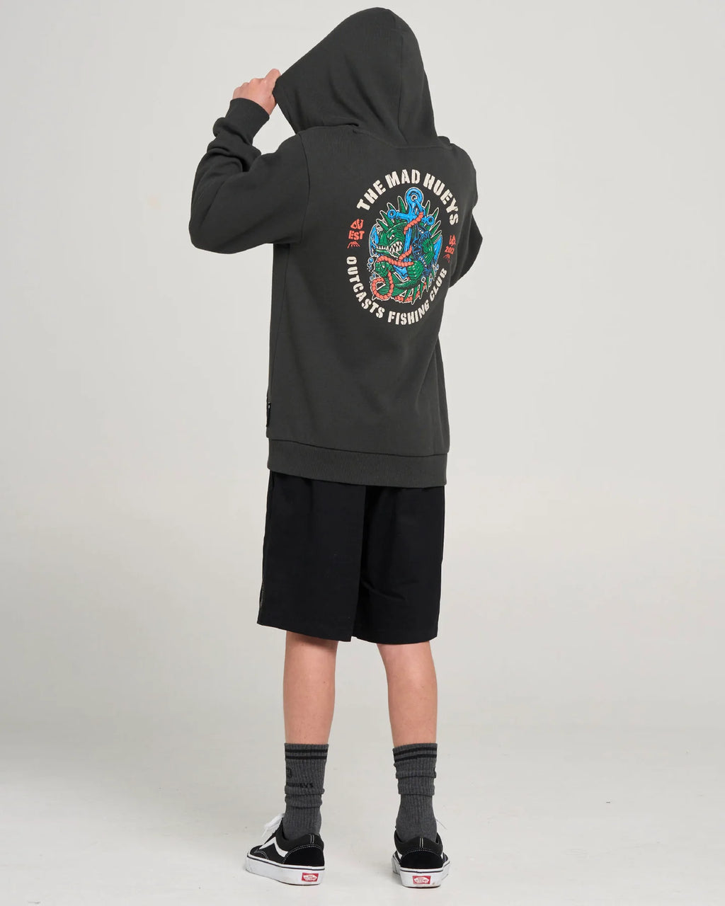 The Mad Hueys Outcasts Youth Hooded Pullover