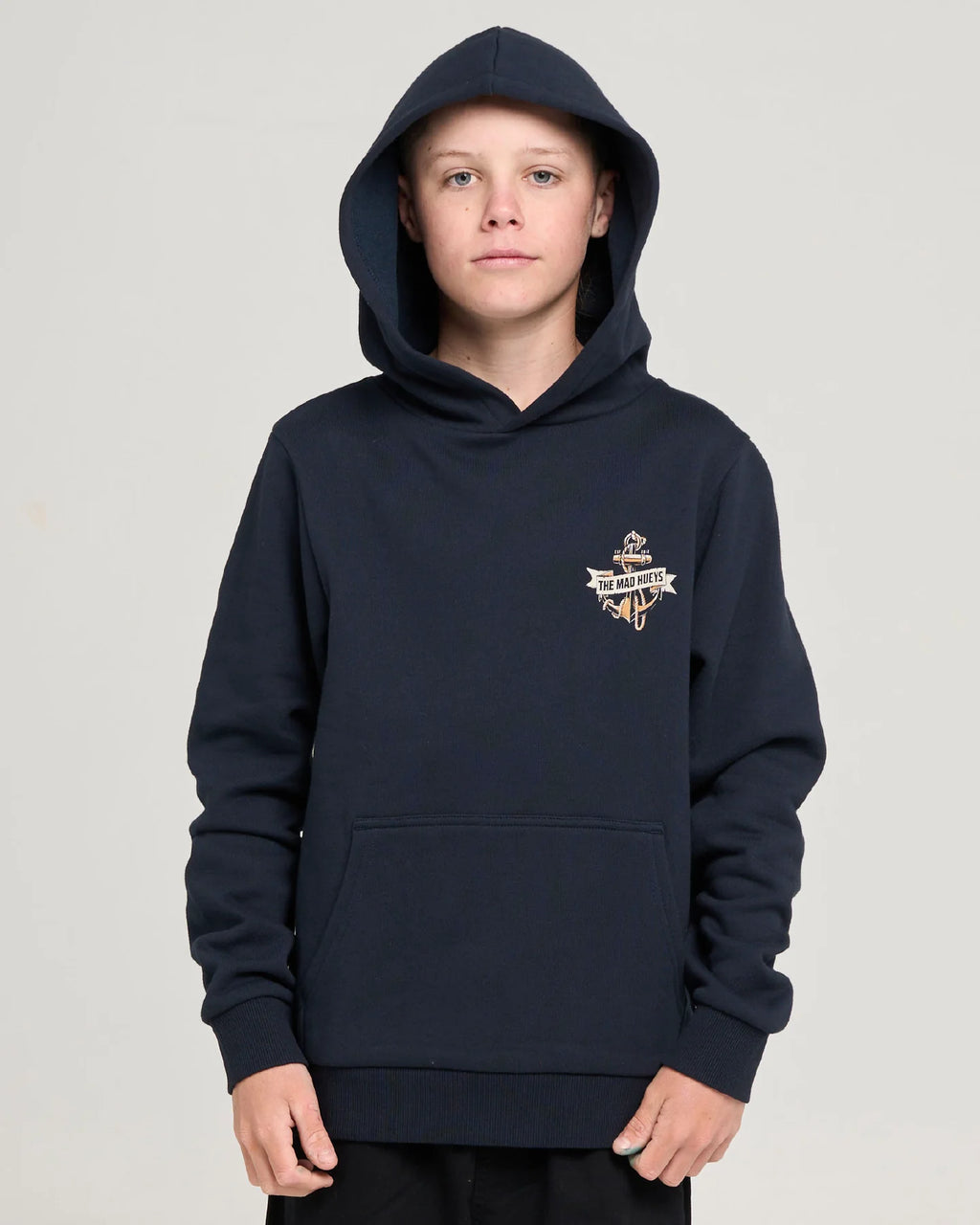 The Mad Hueys Flame Anchor Youth Hooded Pullover