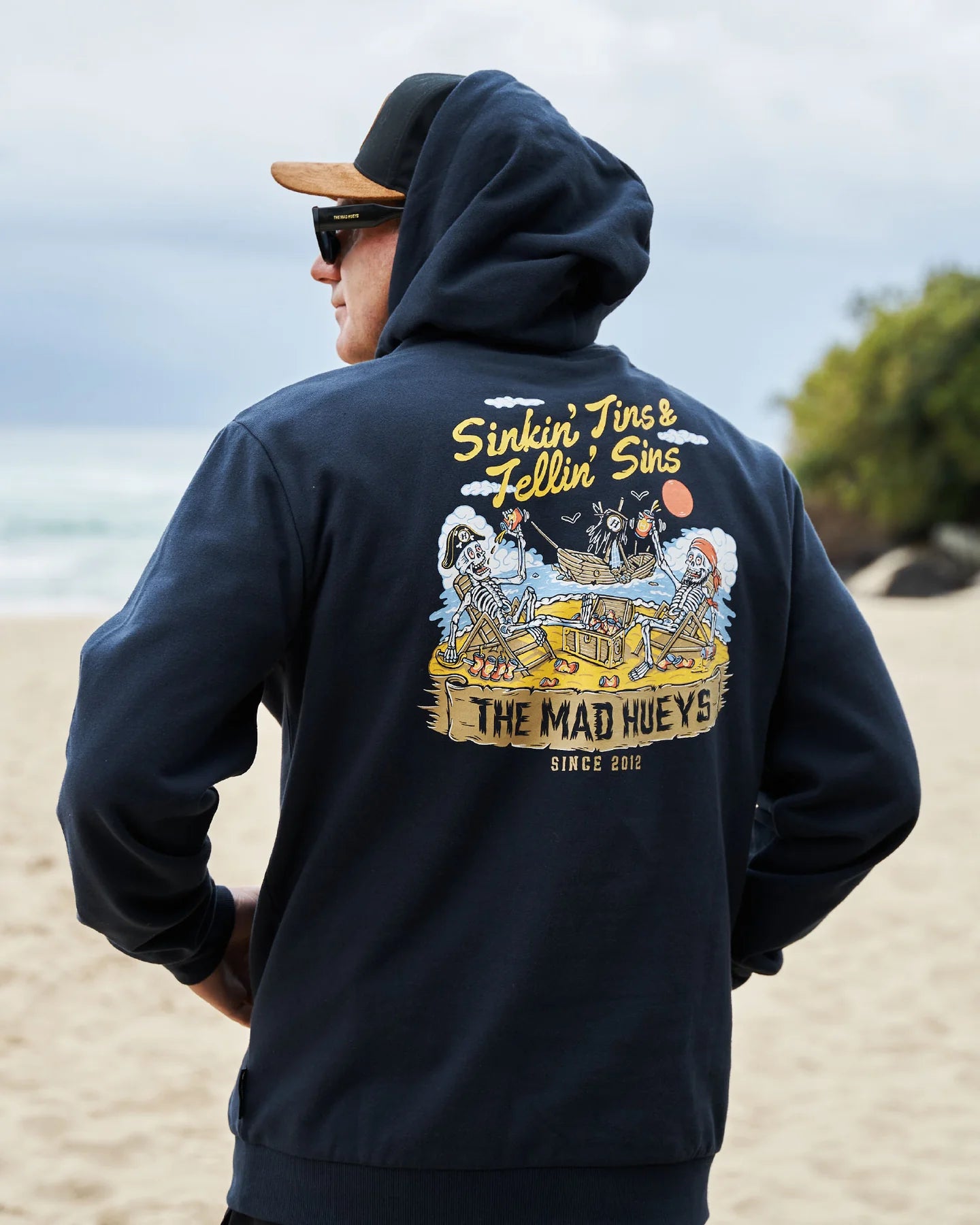 The Mad Hueys Sinkin Tins Hooded Pullover