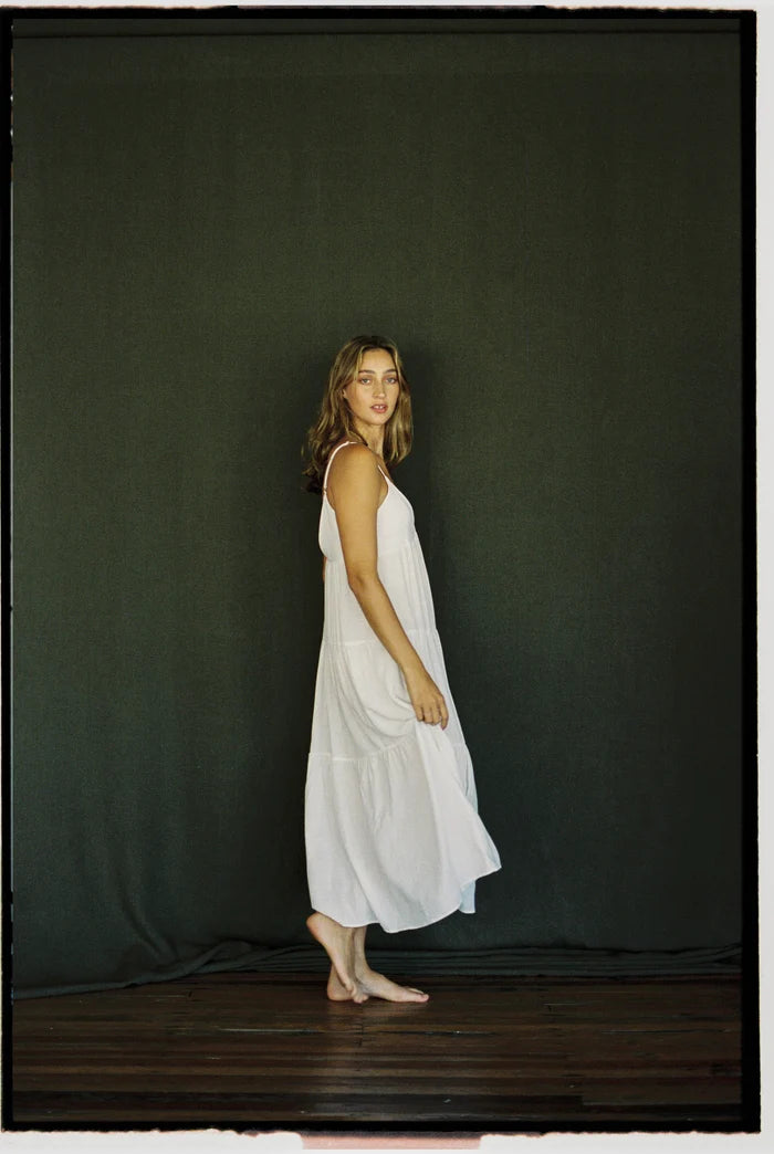 Rhythm Classic Tiered Midi Dress