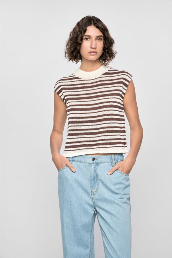 Staple The Label Palmer Stripe Knit Tank