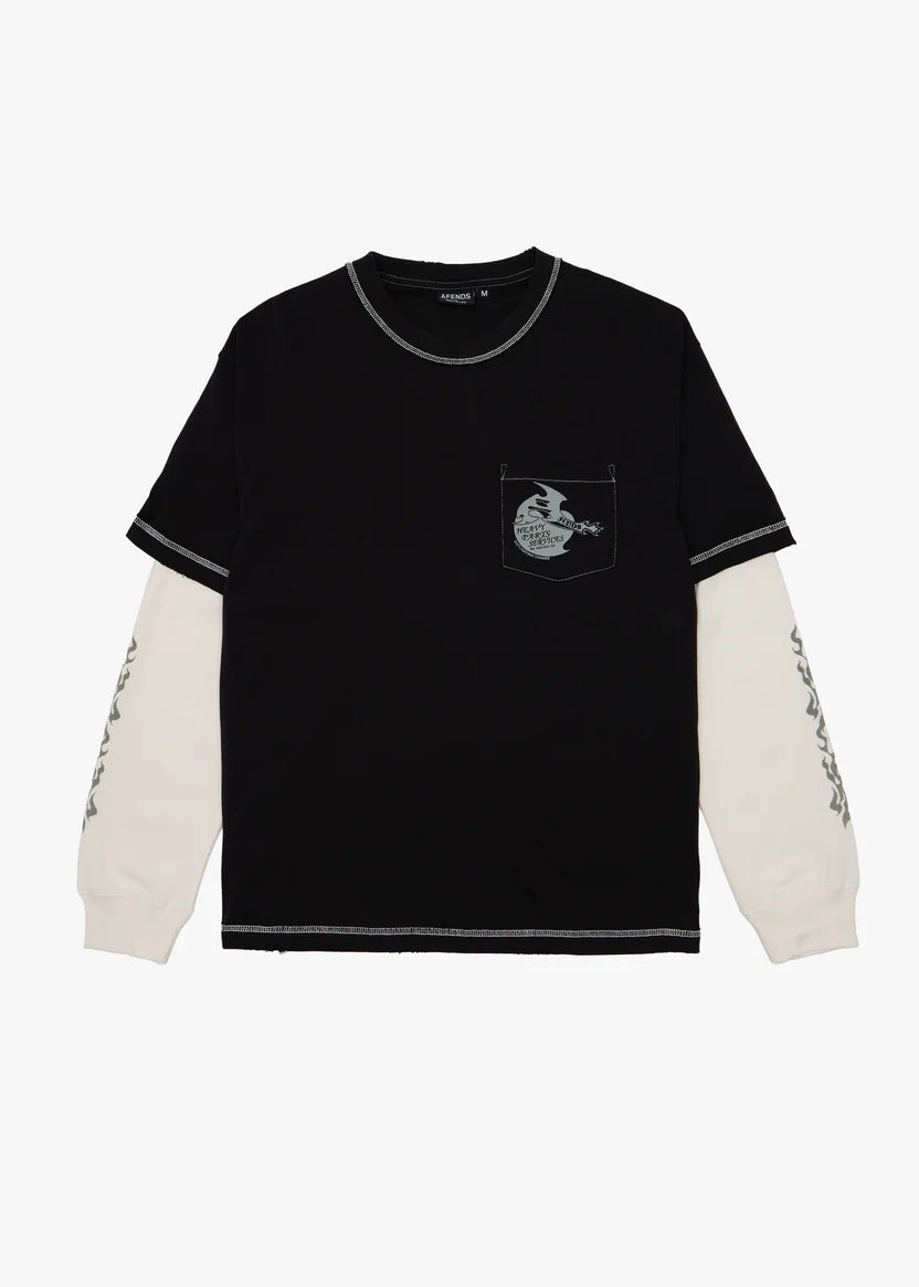 Afends Heavy Parts Layered Waffle LS Tee