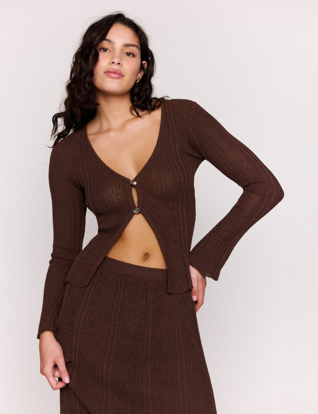 Minkpink Blanca Front Knit Top