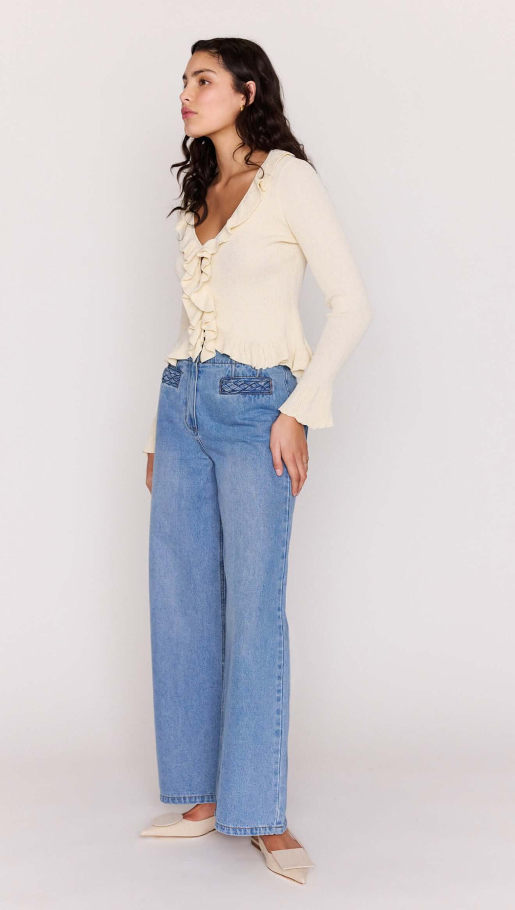 Minkpink Mirabel Ruffled Cardigan