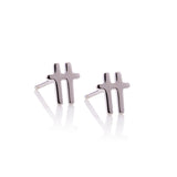 Ever Swish Silver Stud Earring