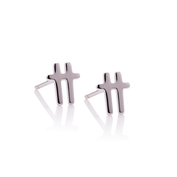 Ever Swish Silver Stud Earring