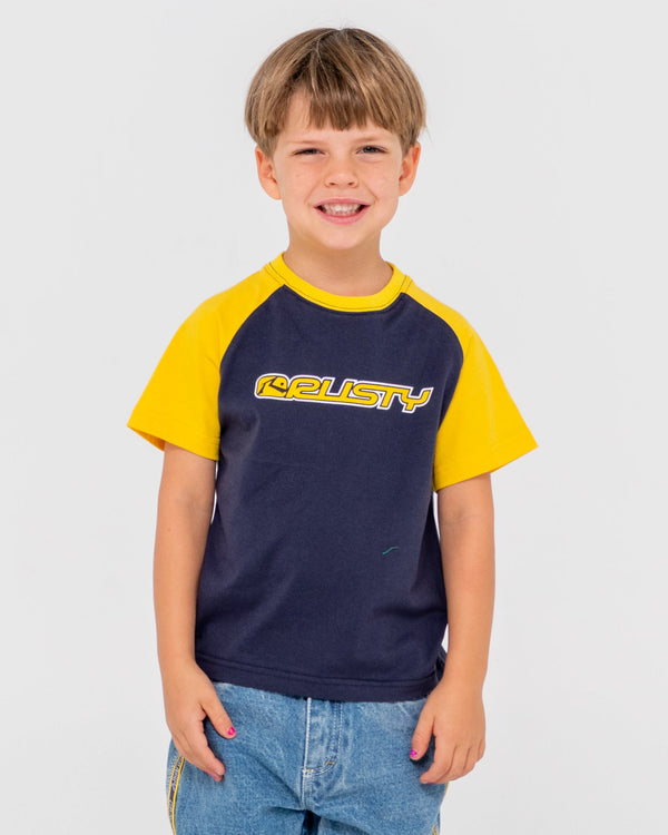 Rusty Swaglan Raglan SS Runts Tee