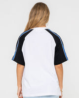 Rusty Crank Panelled Oversize Tee