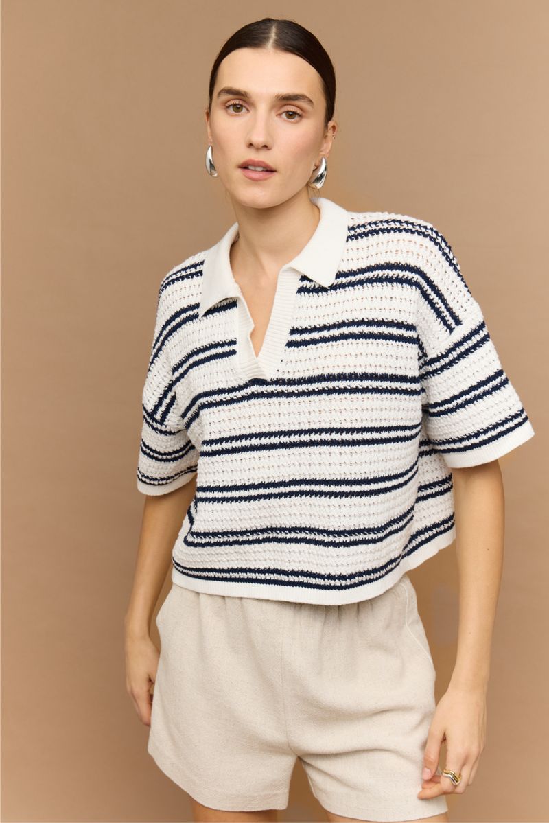 Staple The Label Solstice Knit Polo Top