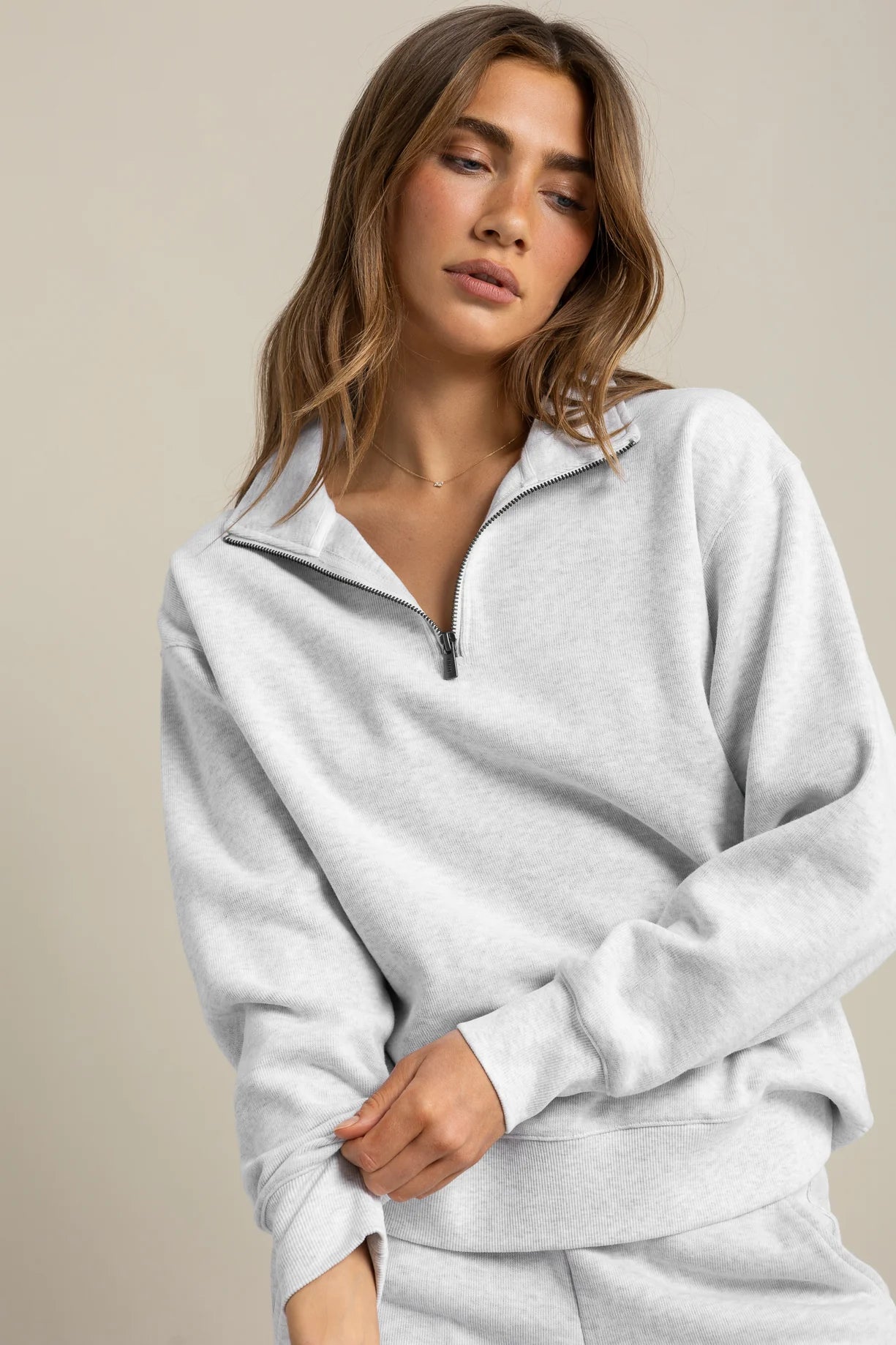 ORTC Ava Ribbed Quarter Zip